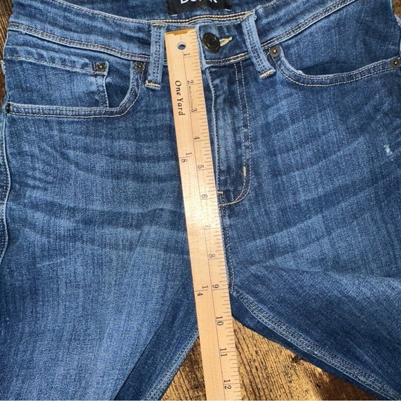 DU/ER Mens Jeans Blue 28x28 L2X Slim Taper Fit Performance Whiskered Denim - Picture 5 of 13